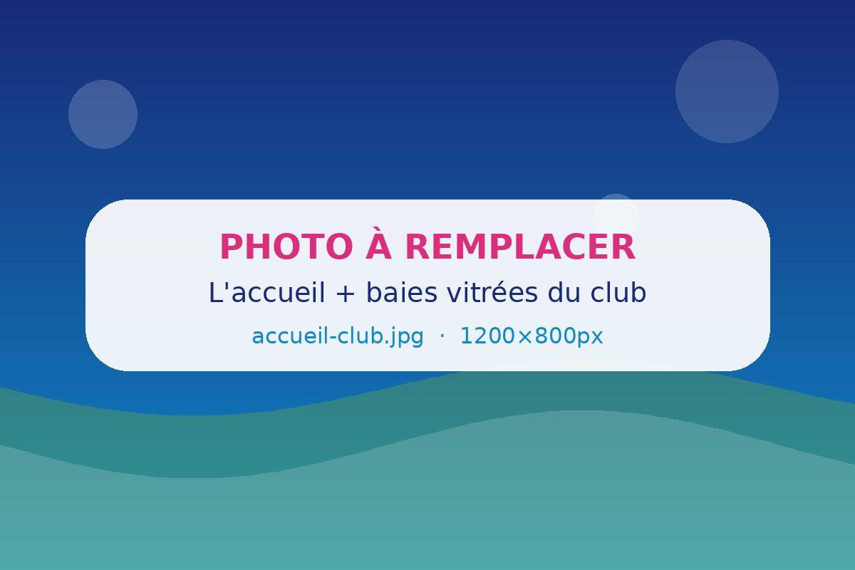 L'accueil du club Eden Kids et ses baies vitrées
