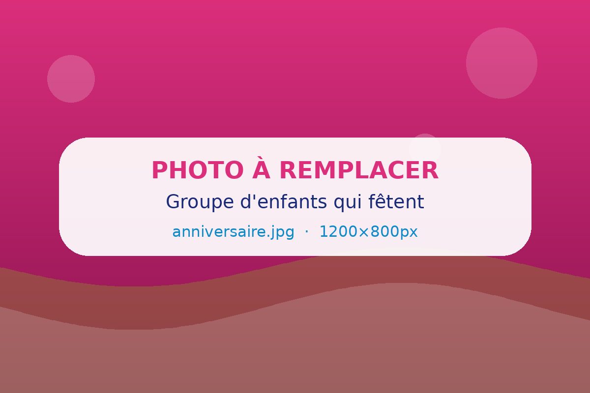 Anniversaire d'enfant fêté au club Eden Kids Montpellier